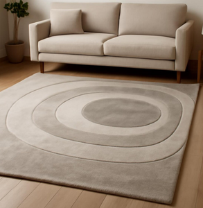 Patrón abstracto moderno hecho a mano de seda de lana para el hogar de la sala de estar - Product Image 1