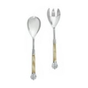 Serveur de salade d'argenterie d'acier inoxydable le plus demandé avec les poignées acryliques de concepteur pour les cuisines et la salle à manger à la maison - Product Image 2