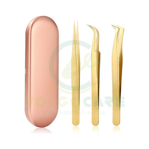 Pinces à sourcils en acier inoxydable de qualité supérieure, professionnelles, multicolores, certifiées CE ISO, revêtement papier, style unique - Product Image 1