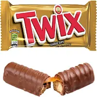 Kualitas Premium Candy Twix Cokelat dan Permen Diisi Krim Hazelnut 500GR Distributor Bersertifikat