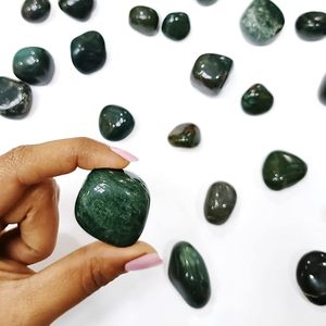 Piedra de sangre natural a granel, cristales de caída, piedras curativas pulidas, Reiki, Chakra, equilibrio de energía, piedras preciosas semipreciosas - Product Image 5