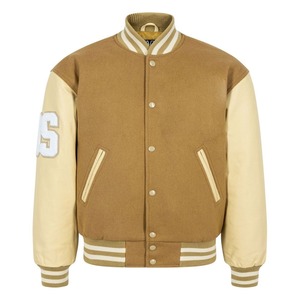 Veste universitaire de football entièrement personnalisée avec broderie, polyester/coton, devant imperméable, coupe-vent, à capuche, manches bomber - Product Image 4