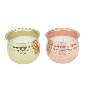 Unique <b>Candle</b> <b>Jar</b> Gold And Rose Gold Hammered Metal <b>Candle</b> <b>Jar</b> And Holder Modern Home Christmas Decorative <b>Candle</b> Holder - Product Image 4