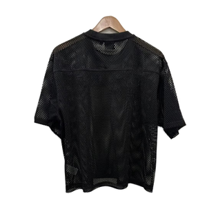 Maillot de football américain personnalisé authentique maille respirante grande taille à manches courtes longueur ensembles élégants usure parfaite - Product Image 2