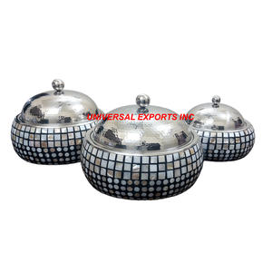 Round Shape Stainless Steel <b>food</b> <b>Warmer</b> Nice Quality Handmade Designer Casserole Classic Stylish metal Hotpot - Product Image 5
