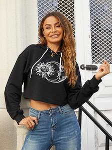 Sudaderas Cortas de Seda para Mujer, Calidad Premium, al por Mayor, Transpirables, Cómodas, Ligeras, con el Mejor Diseño y Logotipo Personalizado - Product Image 4