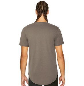 T-shirts à manches courtes pour hommes, col rond, coupe régulière, couleur unie, respirants, personnalisables, 100% coton - Product Image 3