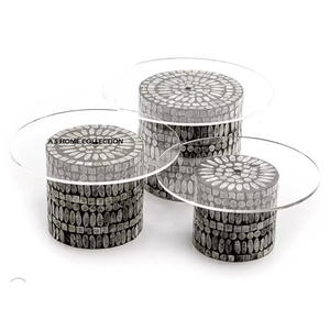 Moderno y Lujoso Soporte Redondo para Tartas de Aluminio y Mármol para Muebles del Hogar en Celebraciones Familiares a un Precio Impresionante - Product Image 2