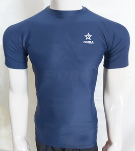 Camisetas de compresión OEM, medias deportivas de secado rápido, ropa deportiva elástica de LICRA de poliéster, ropa deportiva de manga corta, ropa de gimnasio para hombre - Product Image 2