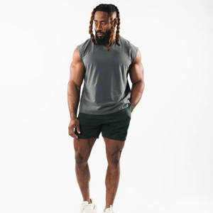 Camiseta Deportiva sin Mangas de Color Sólido para Entrenamiento, Camiseta Deportiva Informal para Hombre, Camiseta sin Mangas con Corte Profundo para Hombre - Product Image 2