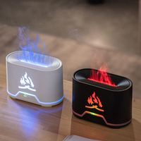 Diffuseur automatique coloré de parfum de pièce avec dispositif d'aromathérapie domestique de lumière de flamme simulée avec l'alimentation de secours de pénurie d'eau