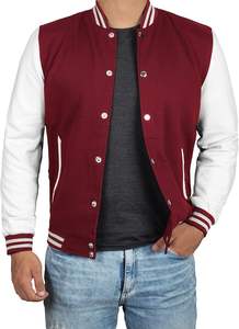 Veste de baseball varsity pour homme tendance 2024, de haute qualité, en laine/cuir, col montant, la plus demandée, fabriquée au Pakistan - Product Image 3