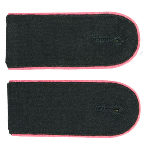 High Quality Embroidered Reproduction Epaulette WW2 German Shoulder Boards <b>Wool</b> <b>Pink</b> Piped Badges - Product Image 3