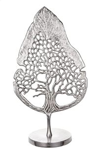 Argent 63 cm Hauteur Arbre Décoratif Sculpture pour La Maison Style Nordique Tenture Murale En Métal Bois Artisanat De Noël Décoration De La Maison - Product Image 4