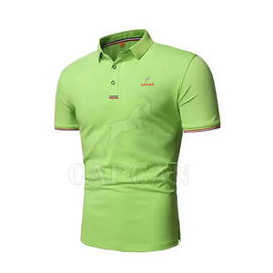 Summer Quick Dry Patch Cotton <b>Button</b> <b>up</b> <b>Short</b> <b>Sleeves</b> Plain Knitted Men Polo <b>Shirt</b> Manufacturer Capcan International - Product Image 3