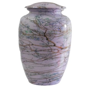 Top classique adulte en aluminium crémation urnes funéraires en métal de Style moderne avec bel autocollant fini pour les cendres humaines - Product Image 1