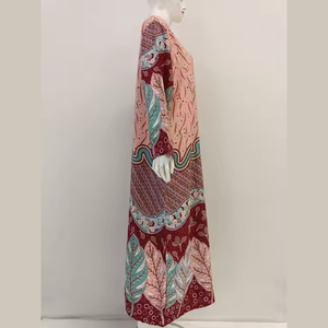 Femmes de haute qualité rayonne Abaya robe nouveau modèle musulman à manches longues Style dernière mode élégant pour l'été - Product Image 3