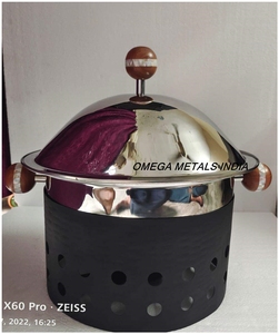 Ensemble de casseroles noires de haute qualité et plats de service Pot enduit d'émail pour la cuisine festive de Hotpot et chauffe-plats arabes - Product Image 6