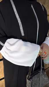 Elegante modesto diamante cadena bordado Abayas para mujeres transpirable tradicional musulmán vestidos caro deportivo Formal Dubai - Product Image 3