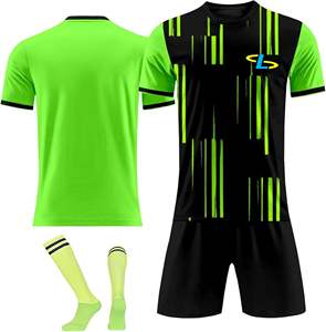 Camiseta de Fútbol Deportiva de Manga Corta Unisex, Transpirable, de Poliéster Liso Personalizada, en Color Azul, Conjuntos de Uniformes de Fútbol, Equipaciones de Fútbol - Product Image 2