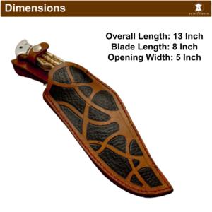 Gaine en cuir à grain riche de haute qualité OEM 100% faite à la main en usine 2023 pour couteaux à lame fixe - Product Image 3