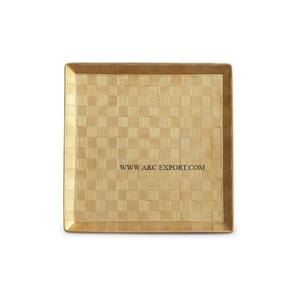 Bandeja de servicio de comida de forma ovalada de oro clásico La mejor calidad con hoteles y restaurantes Bandeja de metal para servir comida El mejor precio en la India - Product Image 4