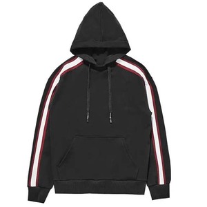 Sudaderas con capucha de algodón de alta calidad para hombre, Diseño a rayas bordado básico personalizado que ofrece diferentes colores, incluido el invierno - Product Image 5