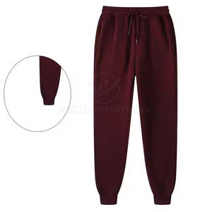 2025 nouveau Design décontracté taille moyenne pantalons de survêtement léger 100% coton Logo personnalisé meilleure qualité polaire pantalons de survêtement - Product Image 1