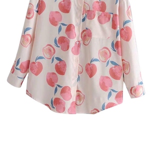 Camisas de mujer de manga larga de tela suave con cuello vuelto Venta al por mayor Moda sostenible Oem Odm Ropa de ajuste personalizado - Product Image 5