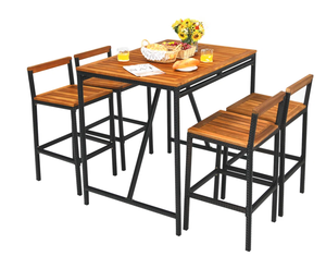 โต๊ะและเก้าอี้ร้านอาหารโครงเหล็ก - Product Image 1