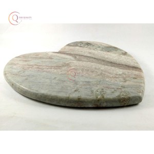 เขียงรูปหัวใจหลากสีนำเทรนด์เครื่องครัวหินอ่อนแท้ทำด้วยมือบล็อกสับตกแต่งใหม่ - Product Image 6