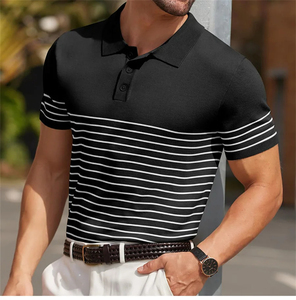 Alta calidad 100% algodón hombres para Polos tela de punto antiarrugas diseño de bordado personalizado nuevo patrón de impresión al por mayor - Product Image 5