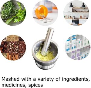 Silver Plated Brass Mortar and Pestle Good Design Round Shape Mortal and Pestle for <b>Herbs</b> Spices Pepper <b>Grinder</b> - Product Image 2