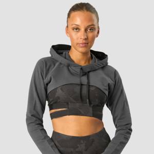 Haut à capuche court à la mode pour femmes-Chic et polyvalent, idéal pour la superposition et les sorties décontractées - Product Image 2