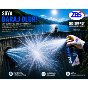 Spray d'étanchéité ZBS SUPREY 400ml - Transparent, facile à utiliser, pour béton et bâtiment, anti-infiltration d'eau - Product Image 1