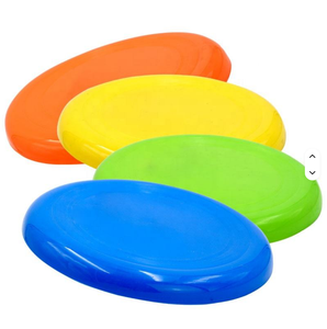 Groothandel op maat gemaakte logo's voor zachte plastic PE hondenvliegende schijven kinderspeelgoed strand - Product Image 1