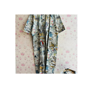 Kimono largo de algodón para mujer, ropa de mujer, Kimono Unisex, regalo para él, regalo de dama de honor, bata, ropa de playa para mujer - Product Image 6