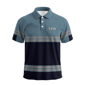 เสื้อโปโลสะท้อนแสงสำหรับผู้ชาย ขายดี รับทำโลโก้ สีตามสั่ง รับผลิตแบบ OEM/ODM เสื้อโปโลทำงานเพื่อความปลอดภัย - Product Image 1
