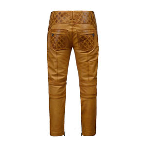 Pantalons en cuir décontractés légers de la meilleure qualité pour hommes avec logo personnalisé, couleur et taille - Prix de gros d'usine - Product Image 2
