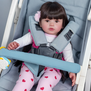 Babes ide 22 Zoll Realistic Soft Body Reborn Baby Girl Puppe Vinyl Lebensechte Kleinkind Reborn Puppen für Geschenk und Spielzeit - Product Image 5