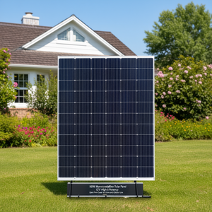 Panneau solaire monocristallin 50W 12V à haute efficacité avec couvercle avant en verre pour usage domestique et extérieur - Product Image 3