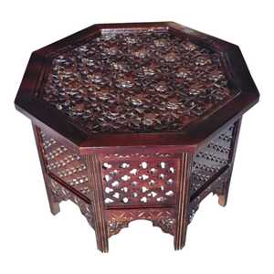 โต๊ะกาแฟแกะสลักด้วยมือสไตล์โมเดิร์นวัสดุจากไม้ - Product Image 1