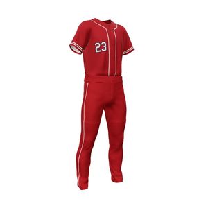 Conception personnalisée séchage rapide évacuation de l'humidité pantalon en jersey respirant léger polyester baseball uniformes ensembles imprimés - Product Image 6