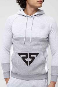 Veste et pantalon de survêtement gris pour hommes personnalisés ensemble de survêtements de jogging Cargo coupe-vent unisexe costume de jogging de sport pour hommes - Product Image 2