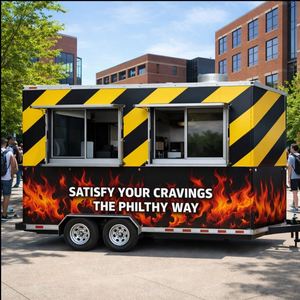 Remorque mobile pour bar à fruits de mer et huîtres avec grand espace de stockage réfrigéré pour les marchés fermiers du week-end et les événements côtiers - Product Image 2