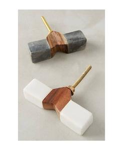 Agate Aqua Elegant Bouton de porte en bois de résine pour poignée d'armoire Bouton de marque de qualité Personnaliser la forme à vendre Design fantaisie - Product Image 2