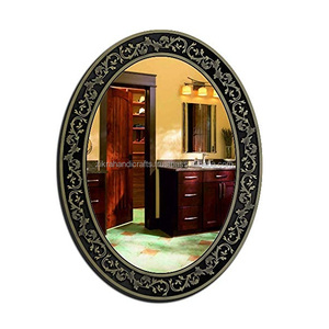 <b>Black</b> Color <b>Mirror</b> With Painted Finishing Modern Home Decoration For Living Room Wall Decor <b>Metal</b> Wall Full Mounted <b>Mirrors</b> - Product Image 3