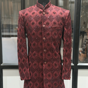 Luxury Groom Sherwani Men Traditional Heavy Embroidered Wedding Party Designer Indo Western <b>Jacket</b> Ethnic Wear Wholesale Export - Product Image 1