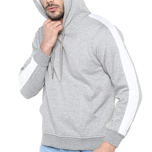 เสื้อฮู้ดดี้ผู้ชายแบบหนา สไตล์สตรีทแวร์ ทรงปกติ ผ้าฝ้ายหนา ไซส์ใหญ่ สำหรับฤดูใบไม้ร่วง สีพื้น ปักลาย รับผลิตตามสั่งขายส่ง - Product Image 1