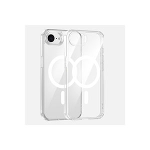 Coque rigide transparente premium compatible MagSafe pour iPhone 16E, gaufrée, protection antichoc pour téléphone - Product Image 1